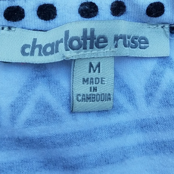 CHARLOTTE RUSSE DRESS BLACK AND WHITE STRIPES M - Picture 6 of 6